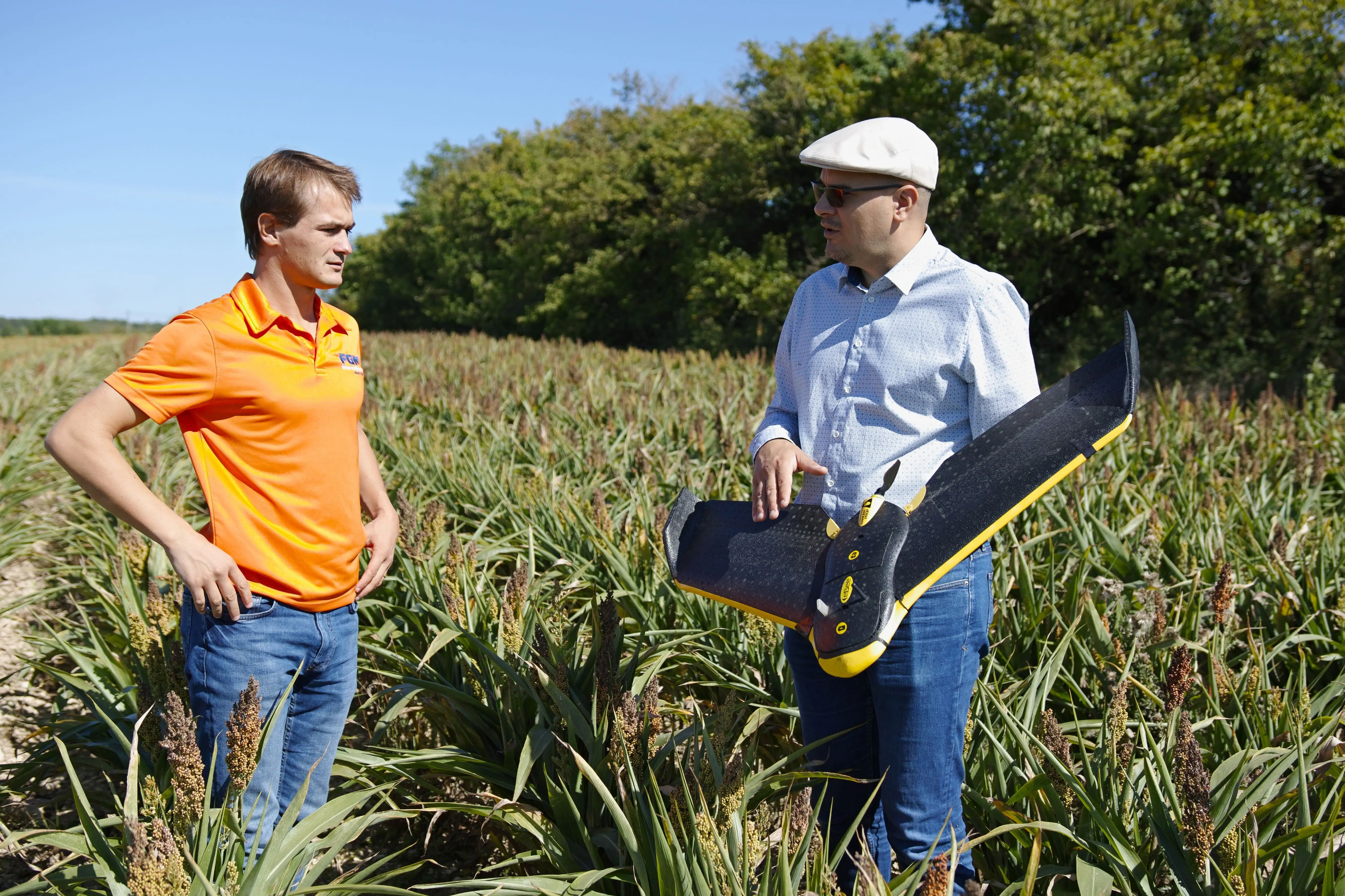 Nicolas Forgeard-Grignon teaching drone use