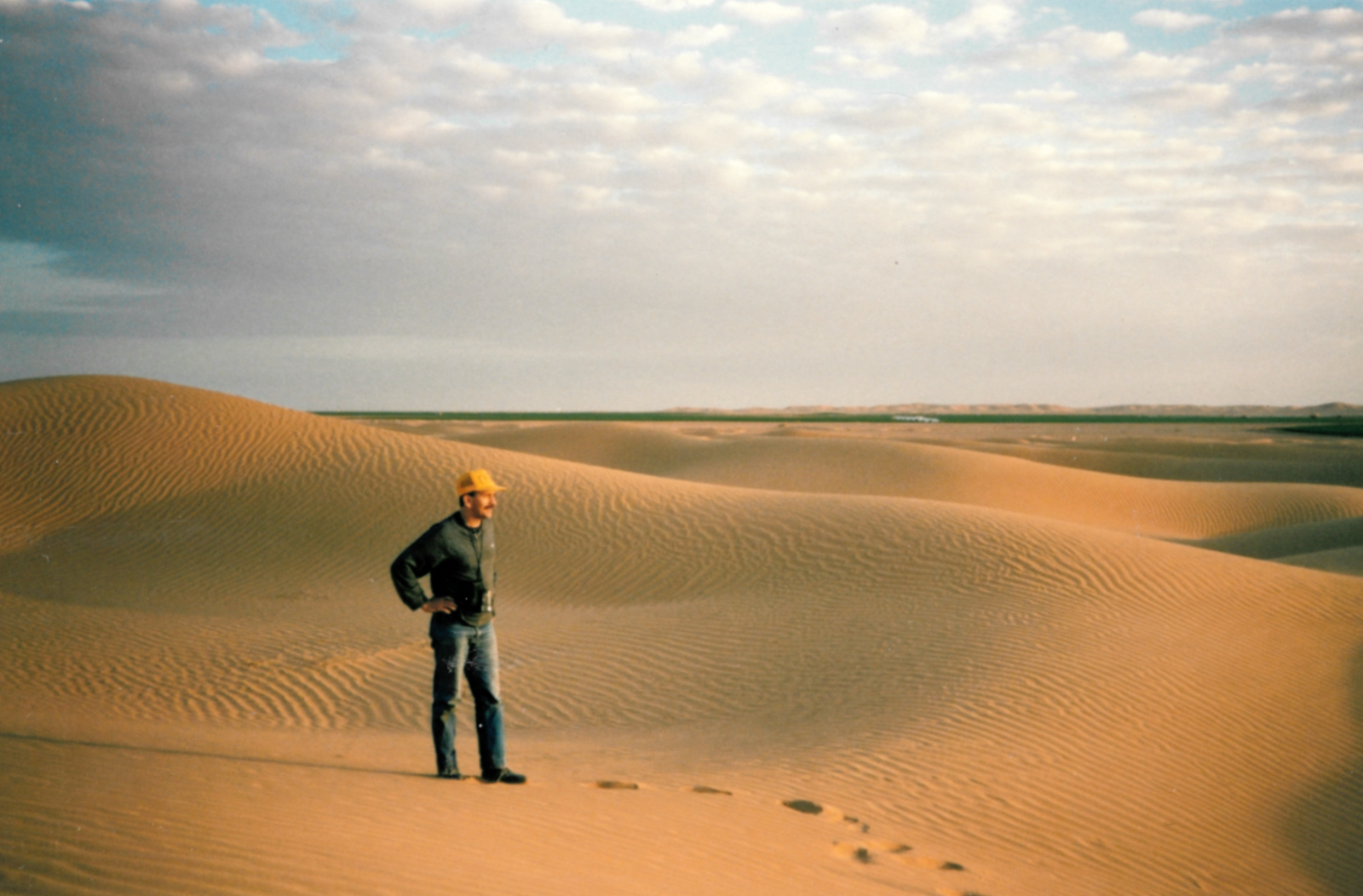 Jean-Louis Forgeard-Grignon in Saudian desert